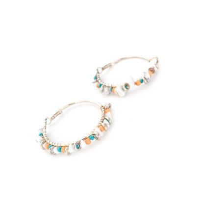 Pair of Bohemia Bead Hoop Earrings