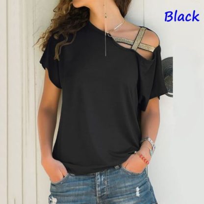 Short Sleeve Loose Female T-Shirt Plus size