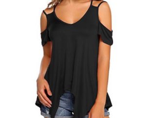 Off Shoulder Casual T-Shirts Pullover Sexy Tee