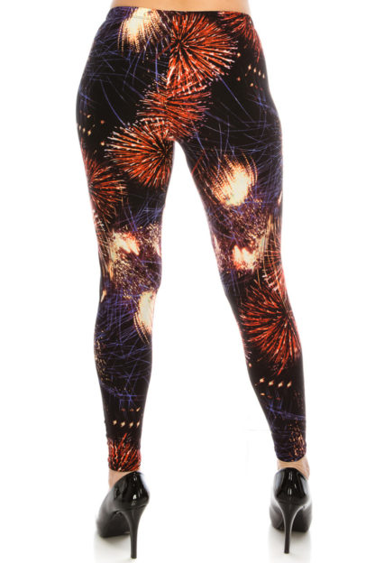Plus Size Fireworks Leggings - Image 3