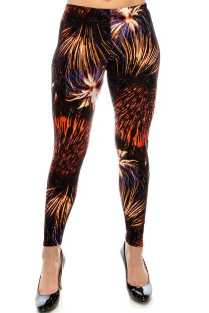 Plus Size Fireworks Leggings - Image 4