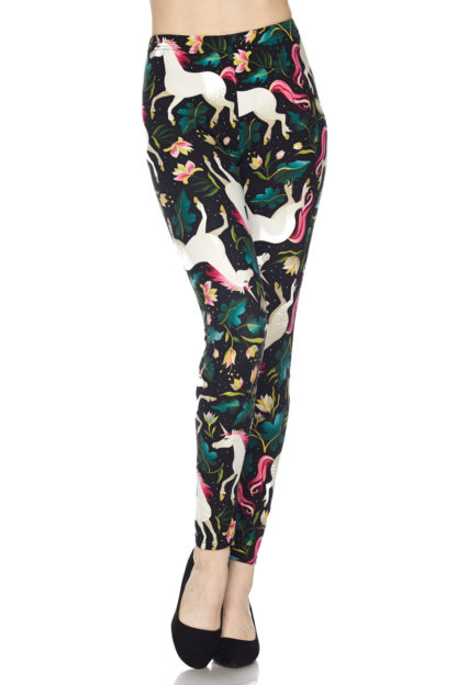 Woodland Unicorn Plus Size Leggings 1X-2X - Image 3