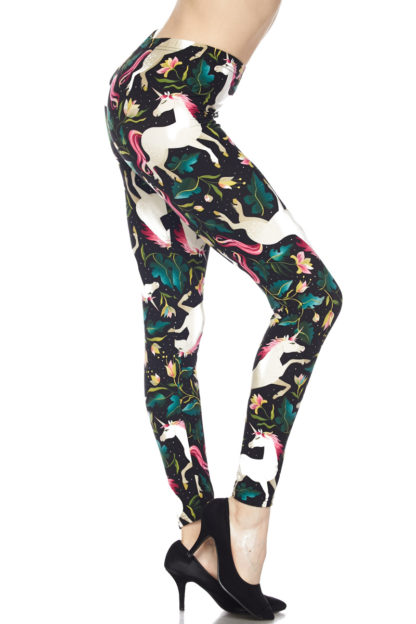 Woodland Unicorn Plus Size Leggings 1X-2X - Image 2