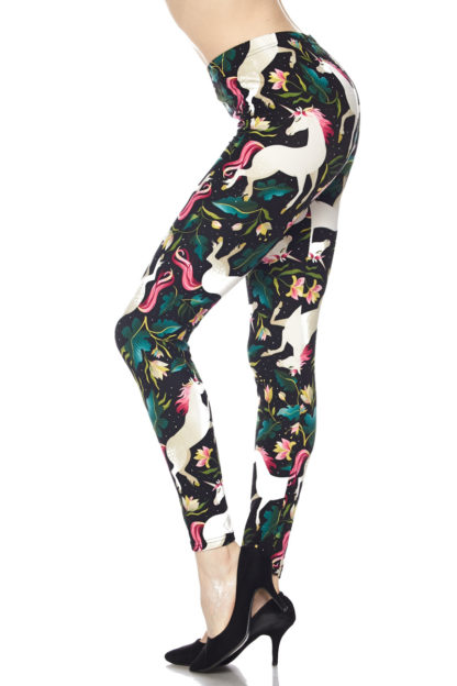 Woodland Unicorn Plus Size Leggings 1X-2X