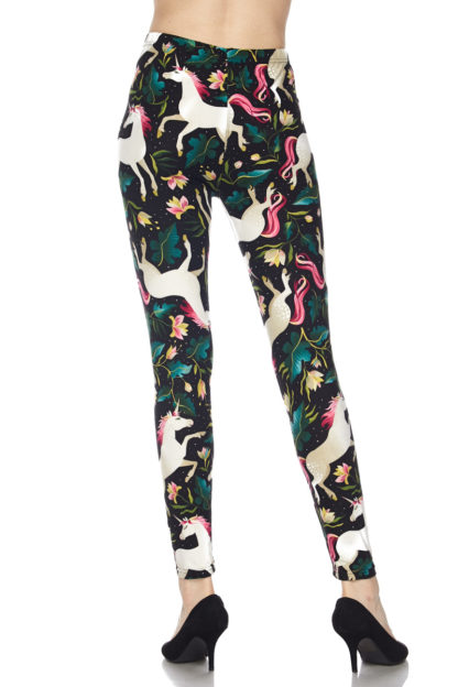 Woodland Unicorn Plus Size Leggings 1X-2X - Image 4