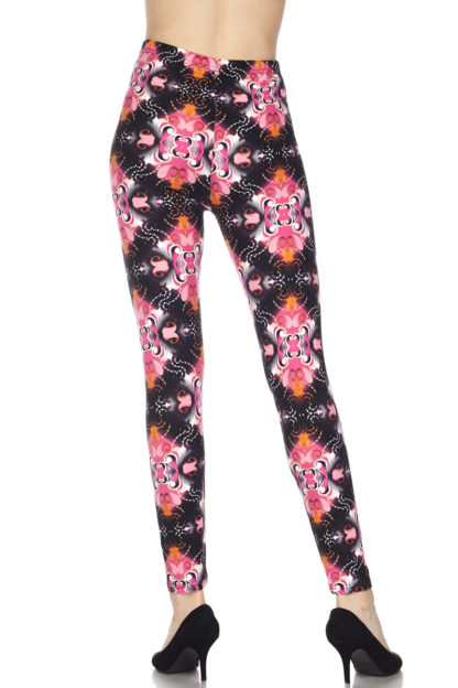 Fuchsia Shangri-La Plus Size Leggings - Image 4