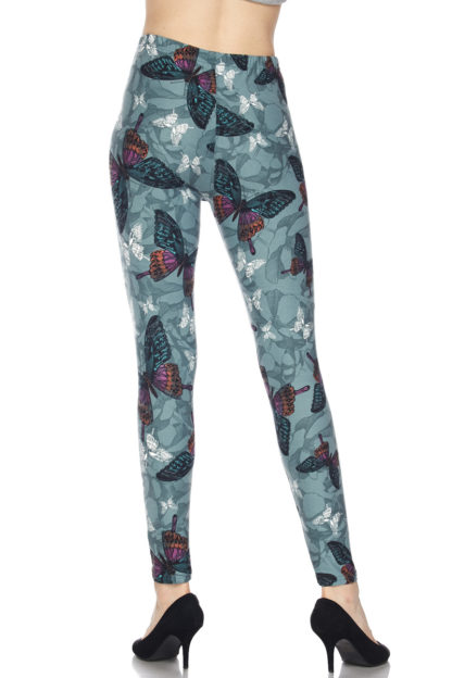 Butterfly Plus Size Leggings 1X-2X - Image 4