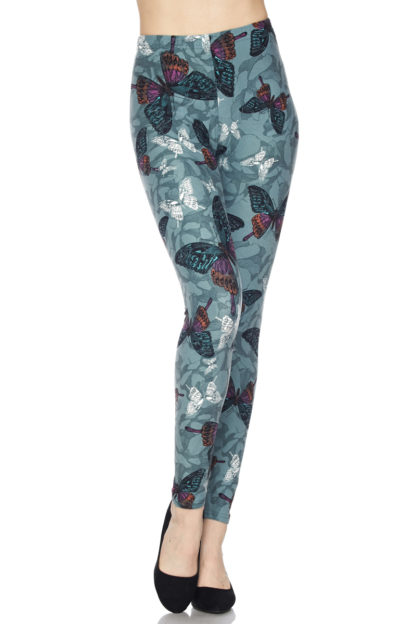 Butterfly Plus Size Leggings 1X-2X - Image 3