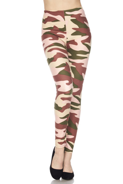 Neapolitan Camouflage Plus Size Leggings 1X-2X - Image 3