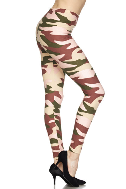 Neapolitan Camouflage Plus Size Leggings 1X-2X - Image 2