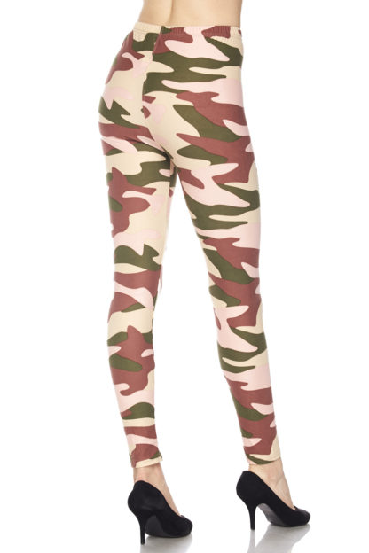 Neapolitan Camouflage Plus Size Leggings 1X-2X - Image 4