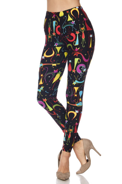 Cosmopolitan Cat Plus Size Leggings - 3X-5X - Image 2