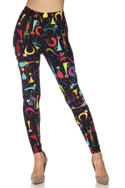 Cosmopolitan Cat Plus Size Leggings - 3X-5X - Image 4