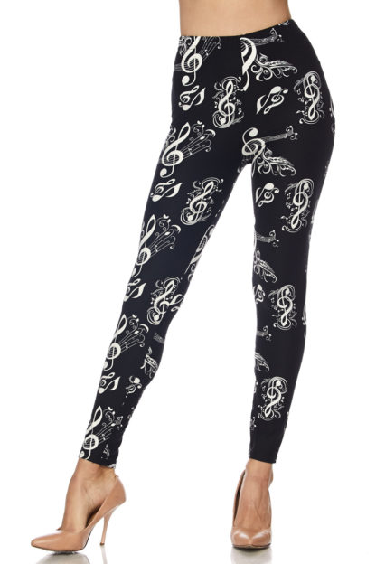 Music Melody Plus Size Leggings - 3X-5X - Image 4