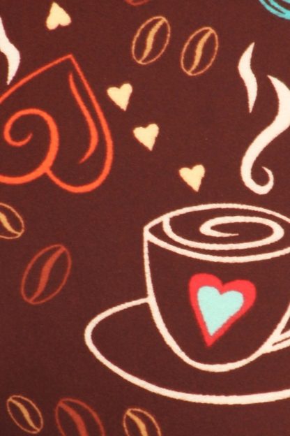 Coffee Plus Size Leggings - 3X-5X - Image 2
