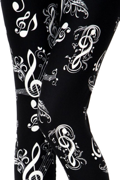 Music Melody Plus Size Leggings - 3X-5X