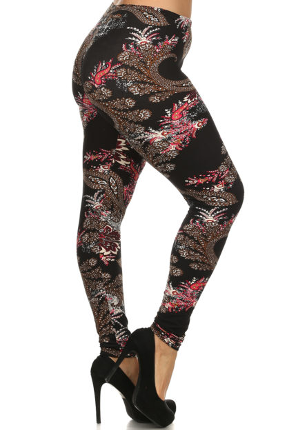 DAinty Floral Bloom Plus Size Leggings