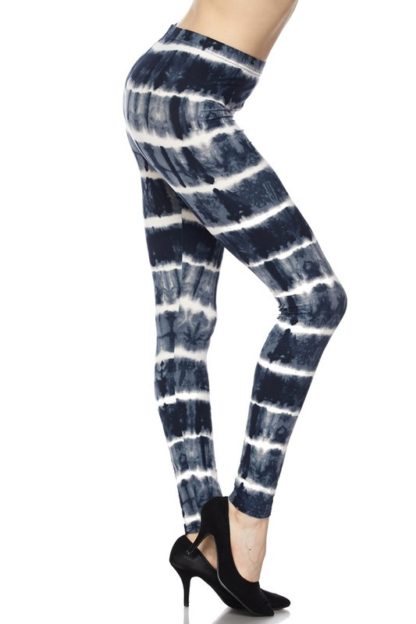 Summer Wrap Tie Dye Plus Size Leggings 1X-2X - Image 2