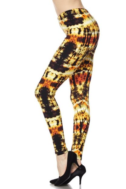 Sunshine Tie Dye Plus Size Leggings 1X-2X