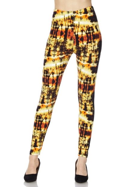 Sunshine Tie Dye Plus Size Leggings 1X-2X - Image 3