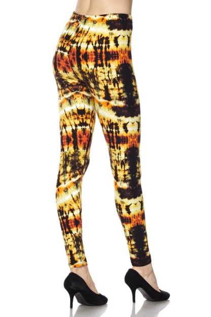 Sunshine Tie Dye Plus Size Leggings 1X-2X - Image 4