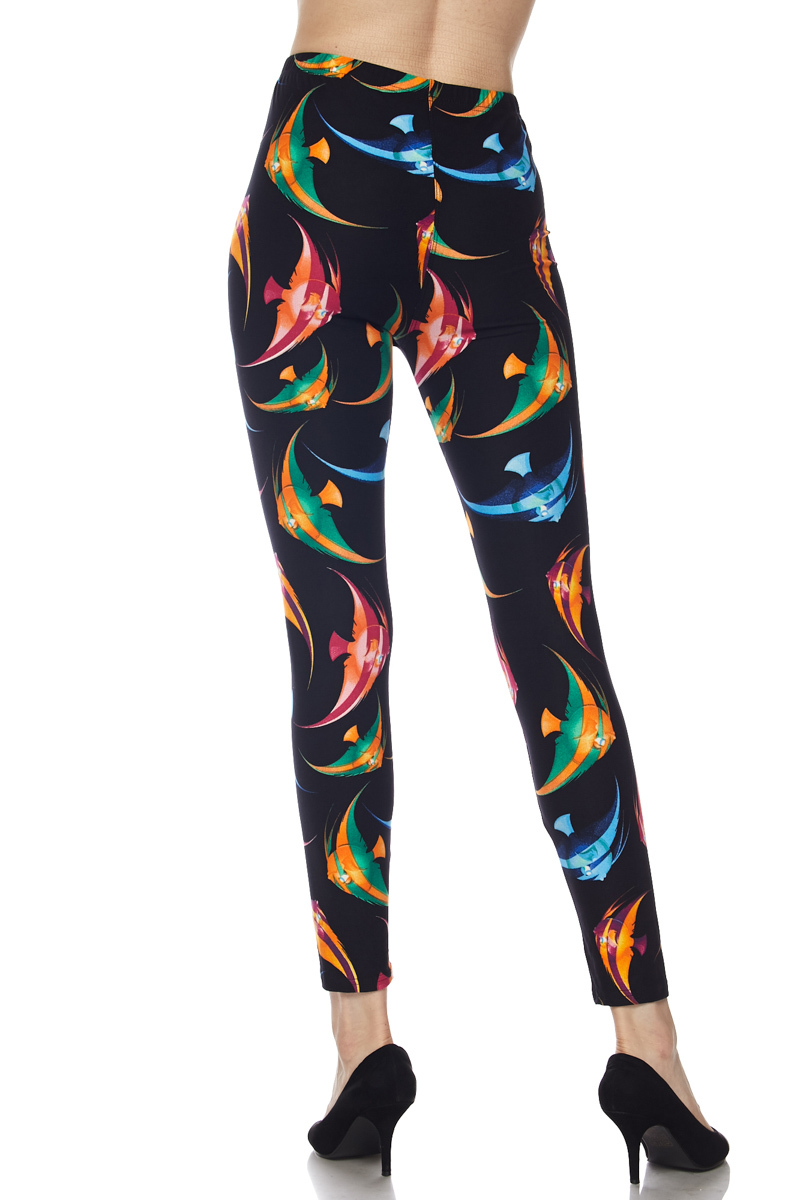 Gorgeous Angel Fish Plus Size Leggings - 3X-5X - Image 4