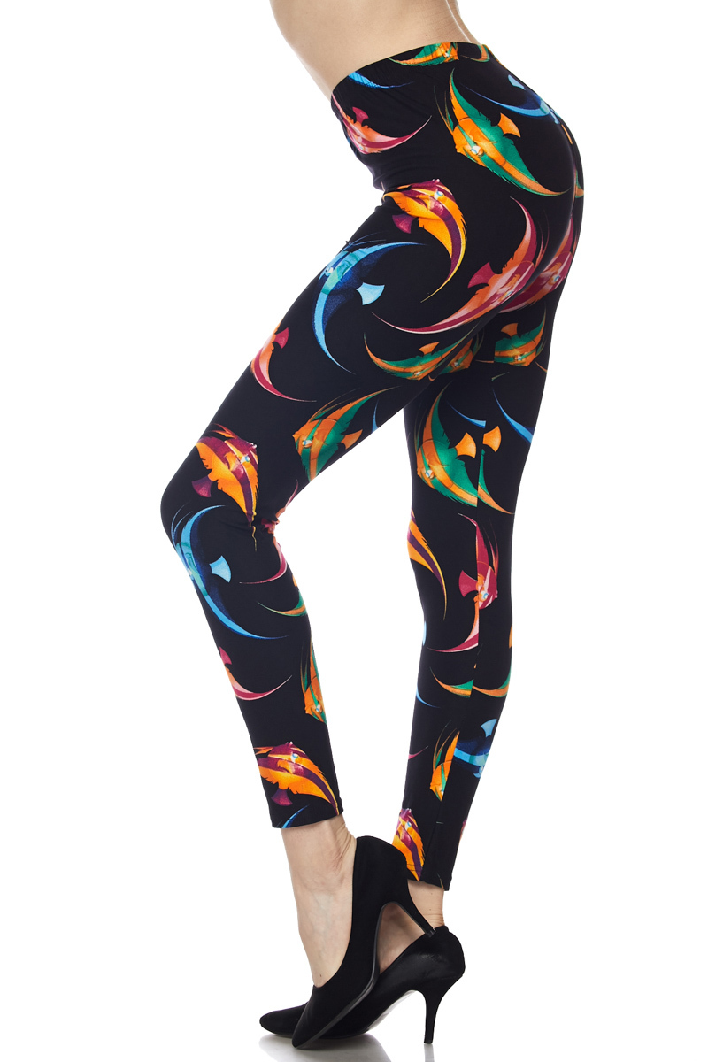 Gorgeous Angel Fish Plus Size Leggings - 3X-5X