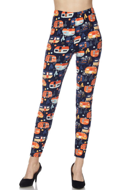 Colorful Camper Plus Size Leggings - 3X-5X