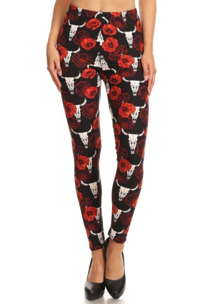Longhorn Plus Size Leggings 1X-2X