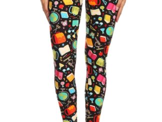 Colorful Student Plus Size Leggings 1X-2X