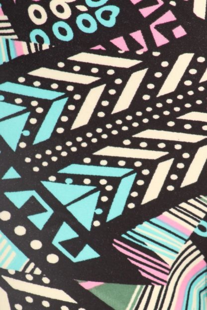 Melodic Emerald Tribal Plus Size Leggings - Image 2