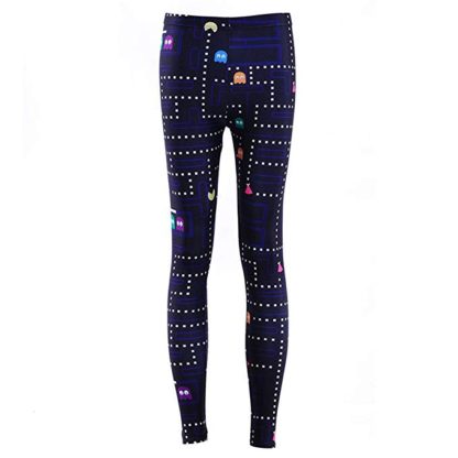 Sunling Women Stretchy Cute Pacman Costume Compression Leggings Pant Tights