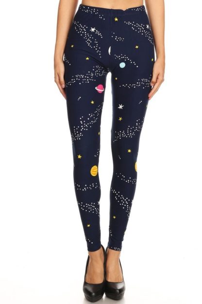 Outer Space Plus Size Leggings 1X-2X