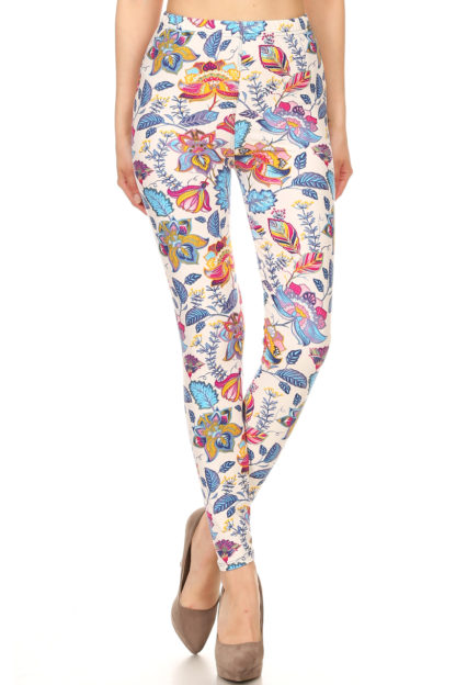 Merry Land Floral Plus Size Leggings 1X-2X - Image 3