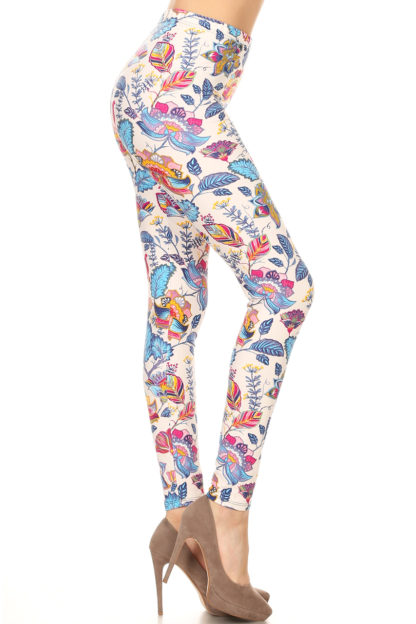 Merry Land Floral Plus Size Leggings 1X-2X