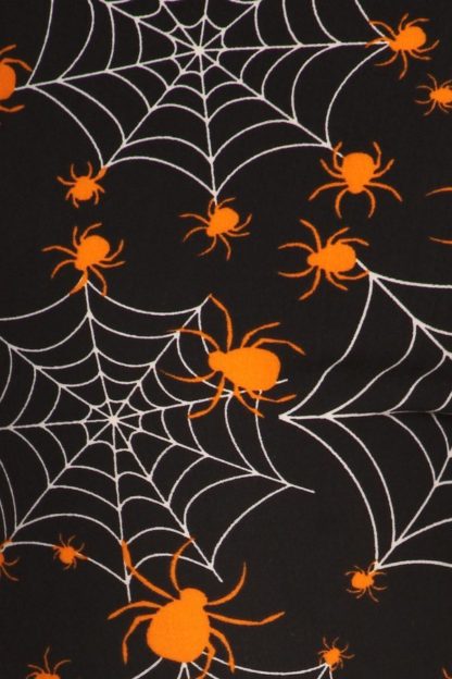 Spider Web Halloween Plus Size Leggings - 3X-5X - Image 2